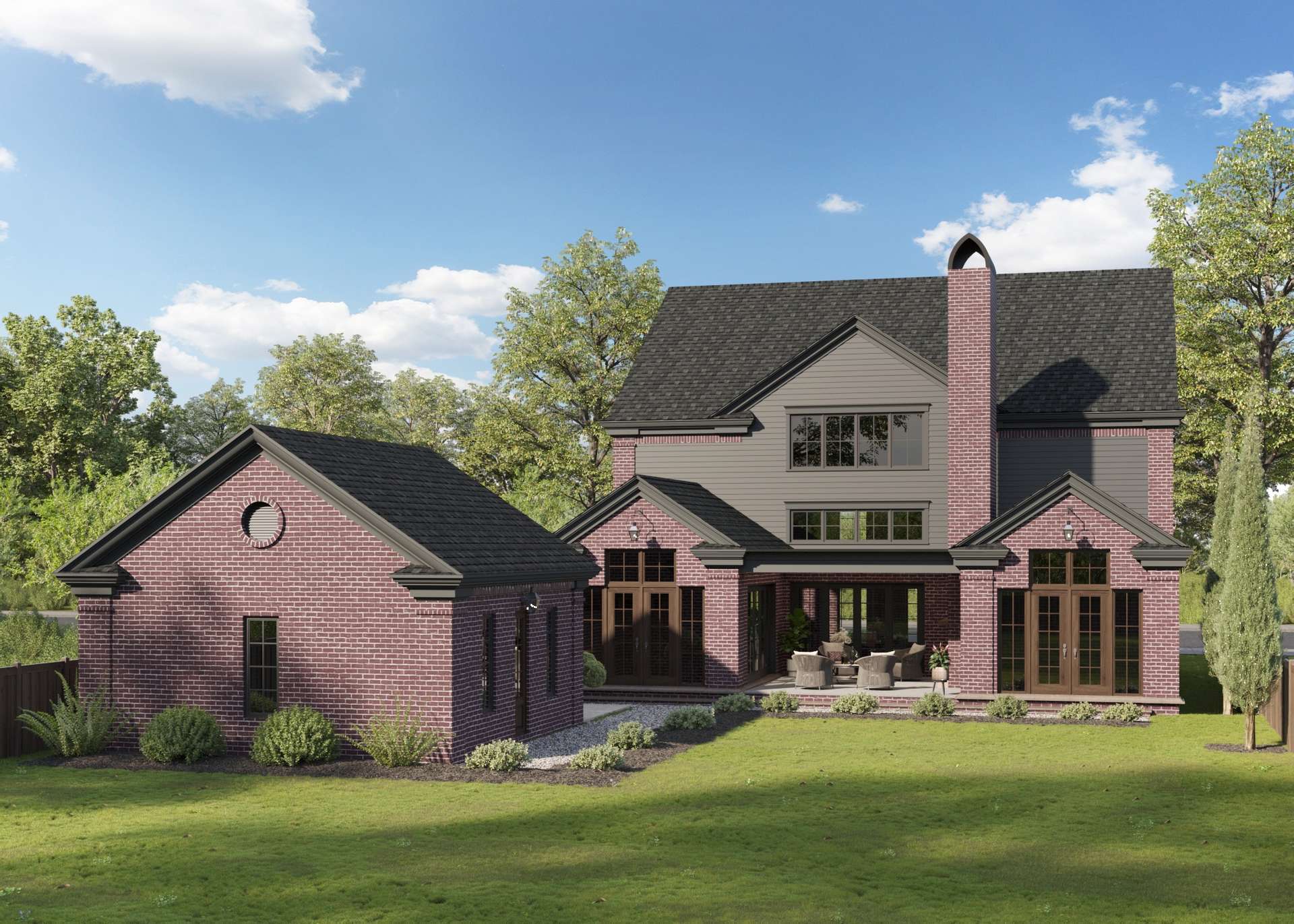 3320 Mayfield Avenue — Rear View