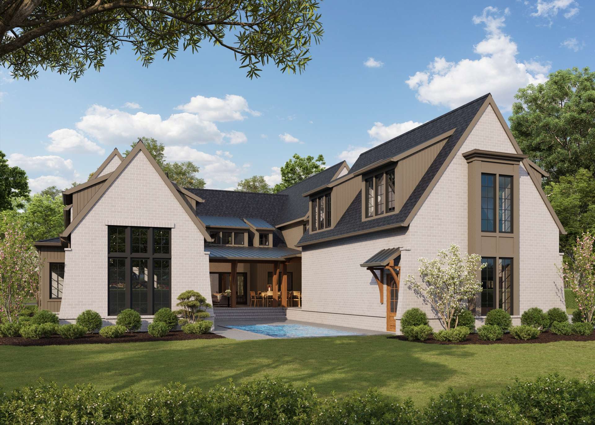 626 Shelton Street — Rear Rendering